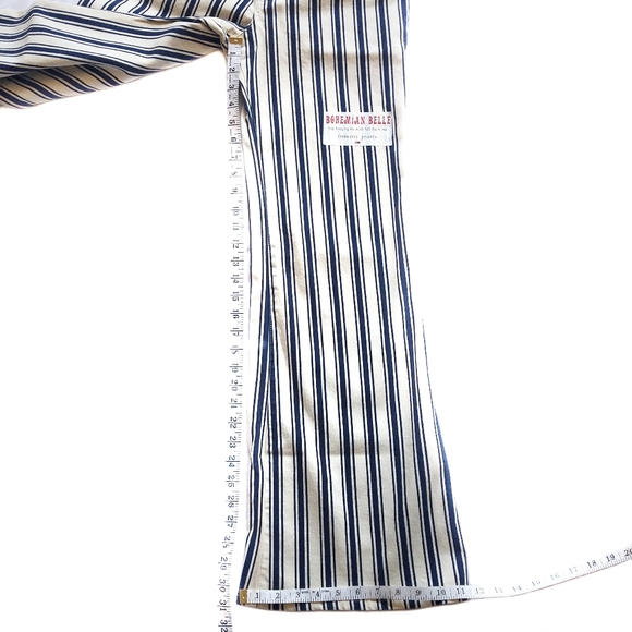 Flared Striped Pants Size 9 - Picture 3 of 8